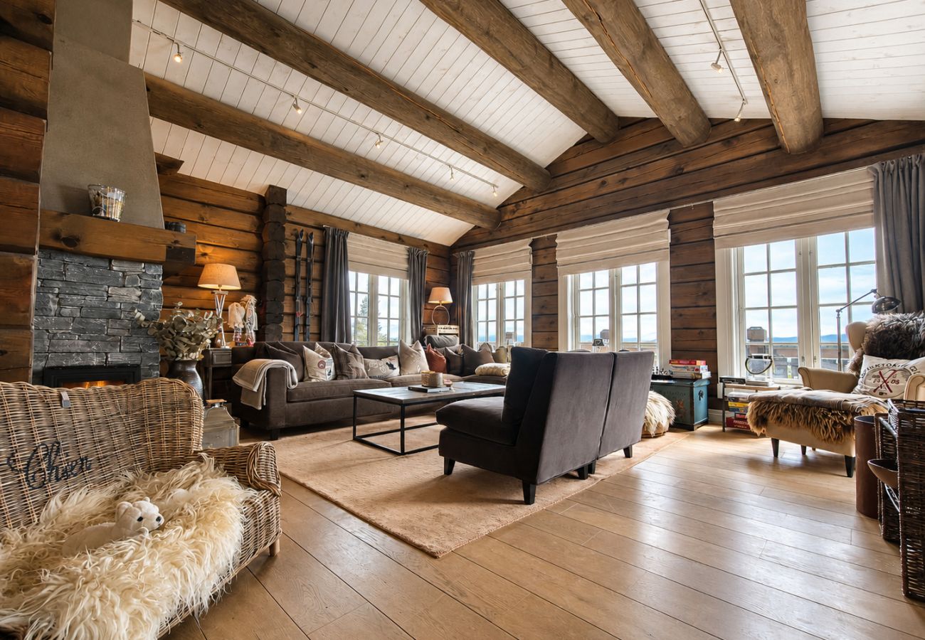 Cottage in Gol - Dream mountain cabin with jacuzzi and views