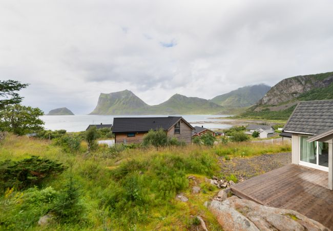 Cabin in Vestvågøy - Haukland beach panorama Cabin in Vestvågøy - Haukland beach panorama