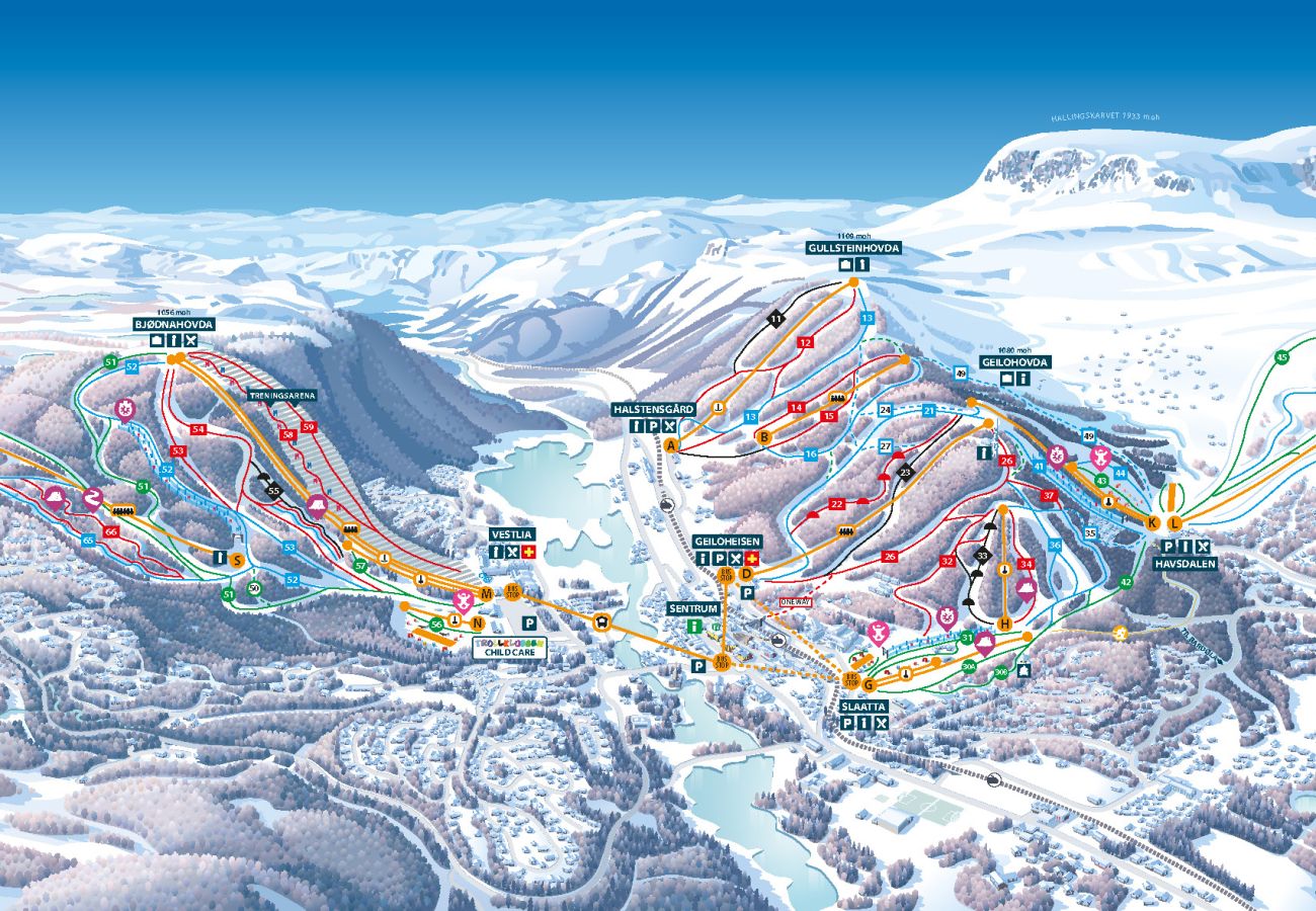 Apartment in Hol - Solli Apartment - cosy 3 bedroom apartment, excellent location for town and ski