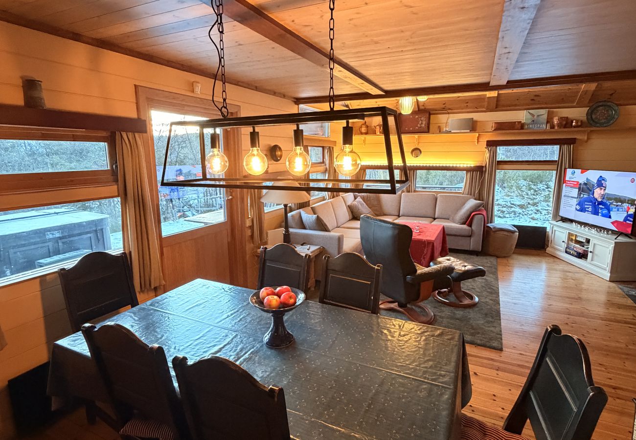 Cabin in Hol - Cozy cabin on Geilo with jacuzzi, 5 min to ski slopes