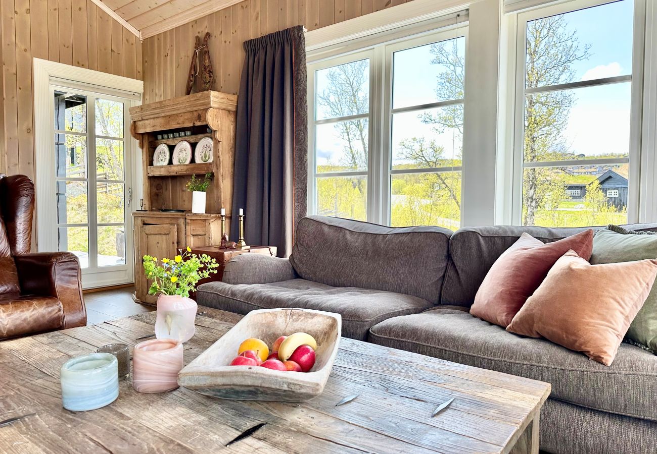 Cabin in Hol - Exclusive mountain lodge with panoramic views and high standard – Kikut/Geilo