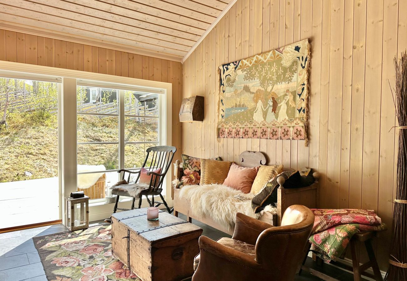 Cabin in Hol - Exclusive mountain lodge with panoramic views and high standard – Kikut/Geilo