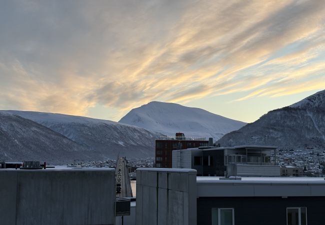Apartment in Tromsø - Moderne sentral toppleilighet med utsikt til fjellheisen og Tromsdalstind
