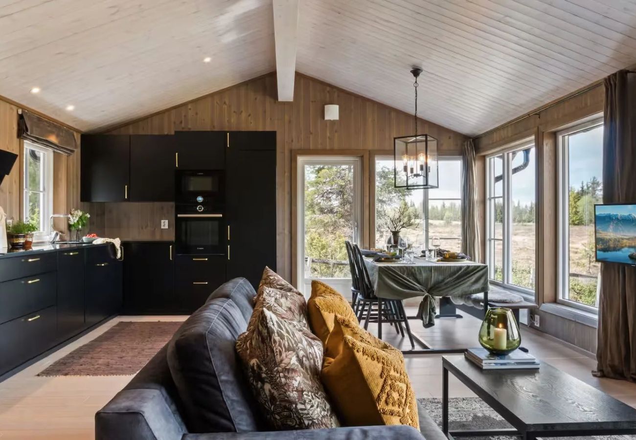 Cottage in Gol - Solglimt, mountain cabin in Golsfjellet with jacuzzi