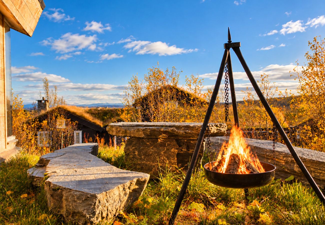 Cottage in Hol - Unique Cabin Right by the Ski Slopes in Geilo