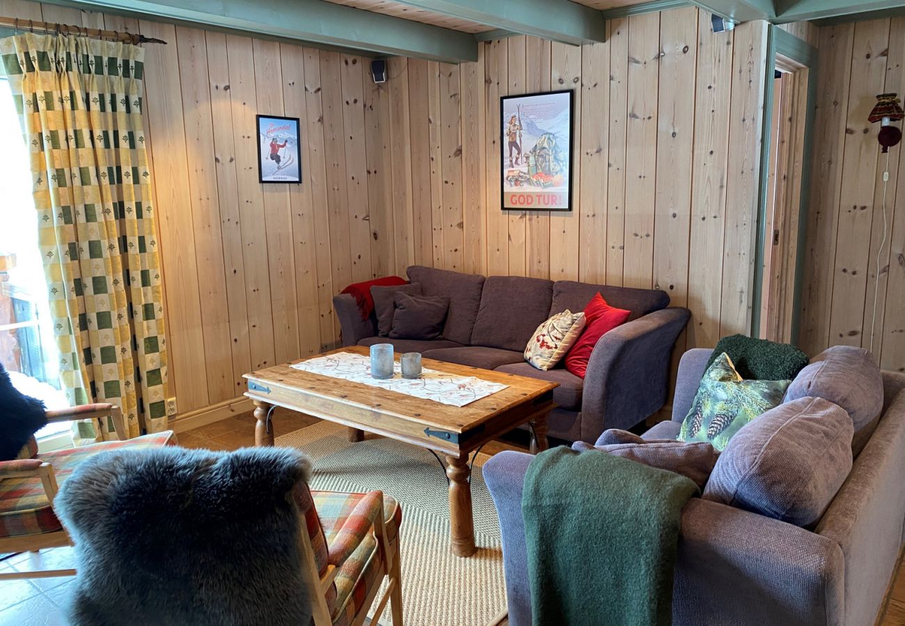 Leilighet i Hemsedal - Sjarmerende leilighet med terrasse og utsikt til fjell