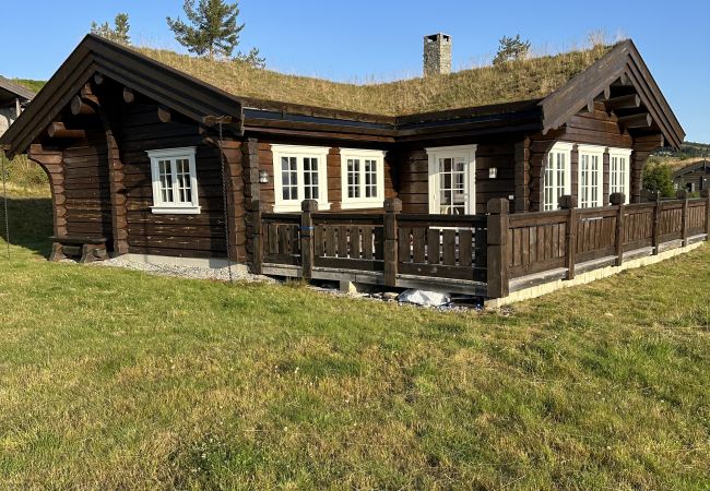 Hytte i Gol - Sjarmerende laftet hytte med 3 soverom på Golsfjellet