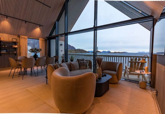 Luksus leilighet med prima utsikt i Lofoten til leie