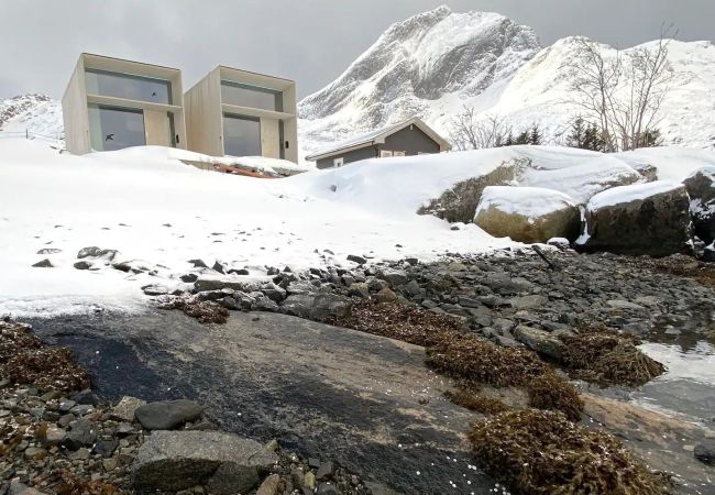 Studioleilighet i Flakstad - Minihus ved Havet 5 – Spektakulær Utsikt Studioleilighet i Flakstad - Minihus ved Havet 5 – Spektakulær Utsikt