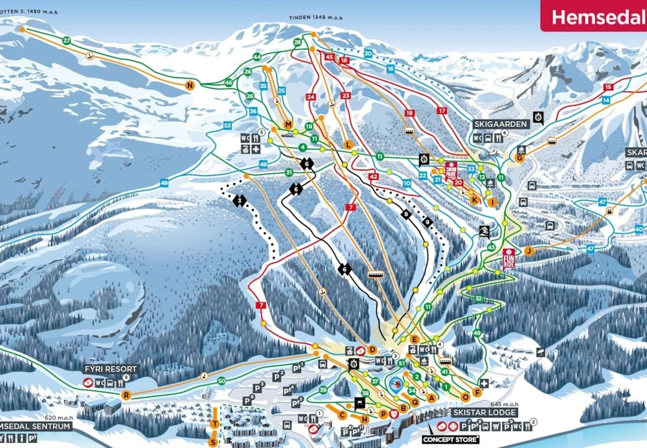 Leilighet i Hemsedal - Ski in/ski out med badstu og moderne fjellkomfort