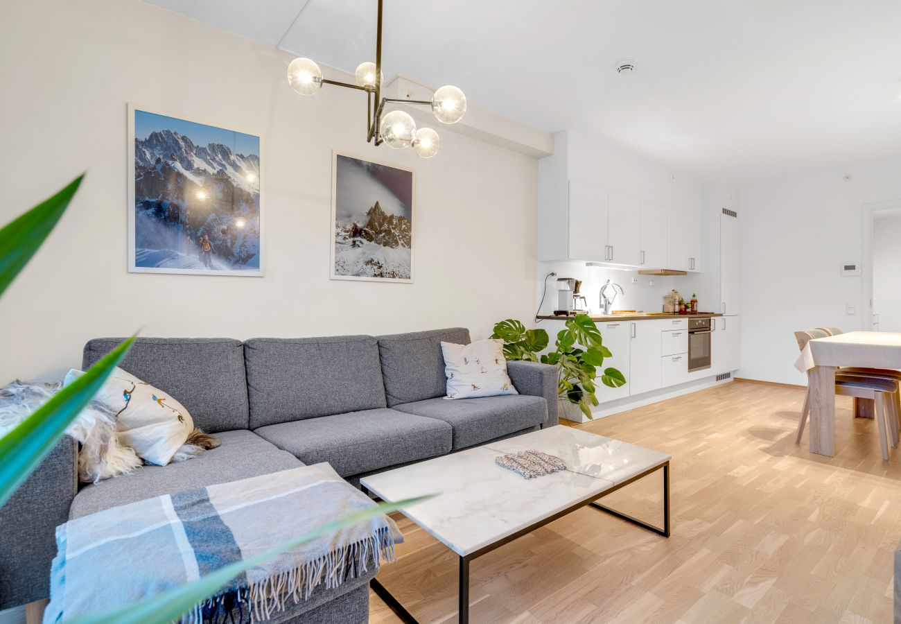 Leilighet i Tromsø - Moderne sentral toppleilighet med utsikt til fjellheisen og Tromsdalstind