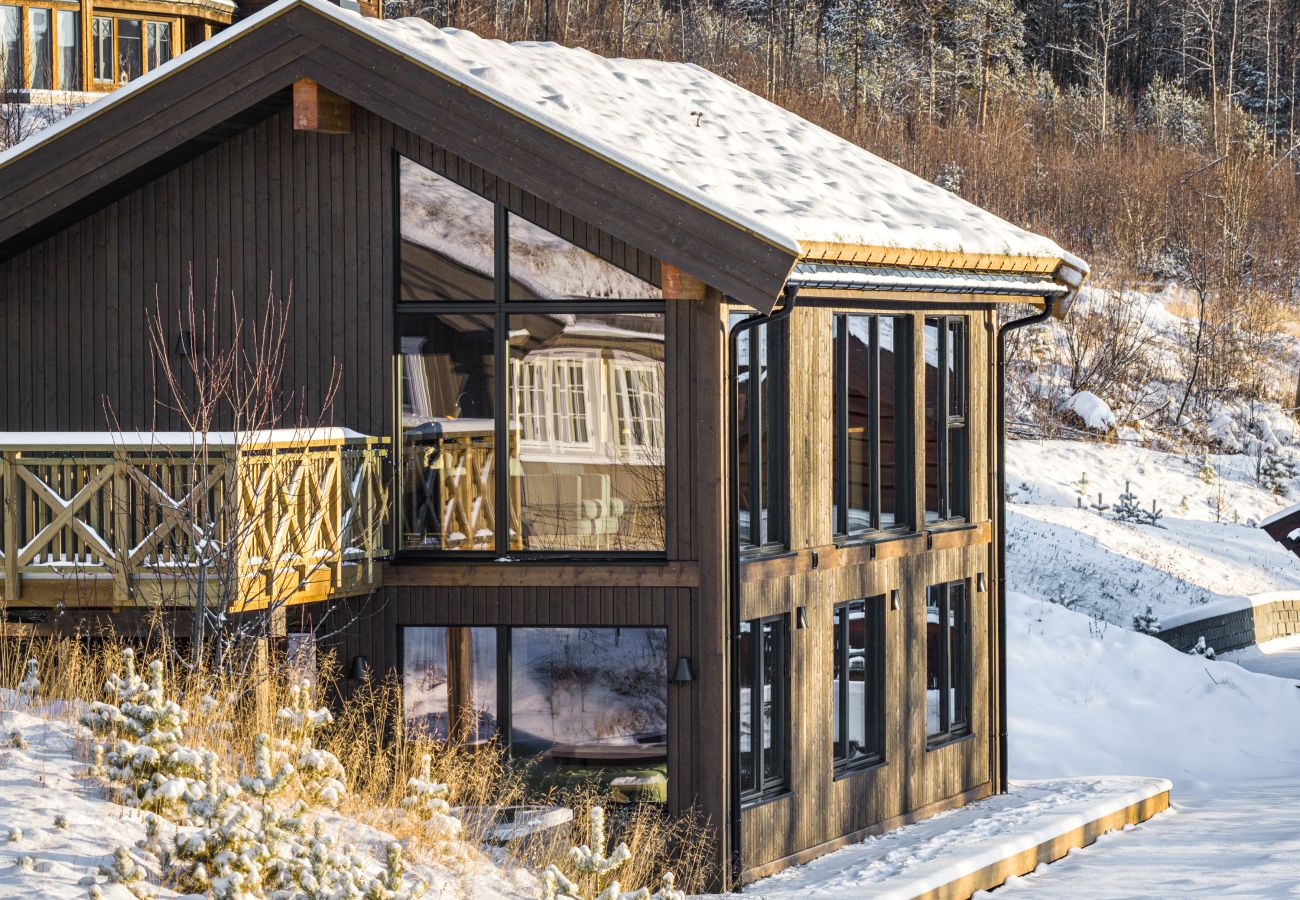 Hytte i Hol - Ny luksuriøs hytte på Geilo med jacuzzi, utsikt og skitilgang