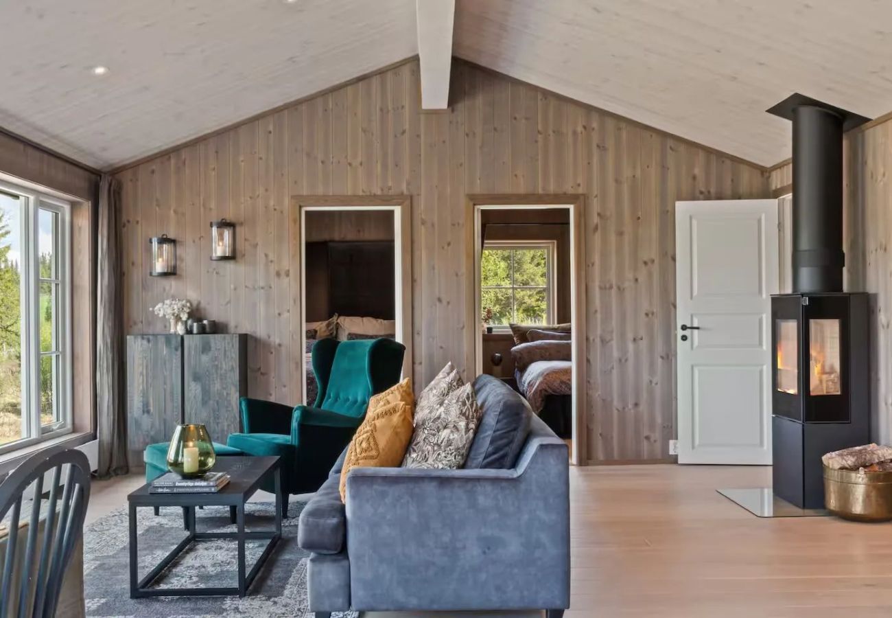 Hytte i Gol - Solglimt, mountain cabin in Golsfjellet with jacuzzi