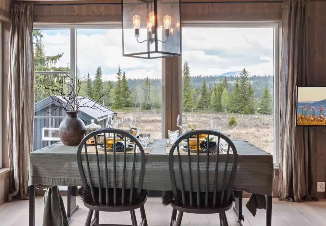 Hytte i Gol - Solglimt, mountain cabin in Golsfjellet with jacuzzi