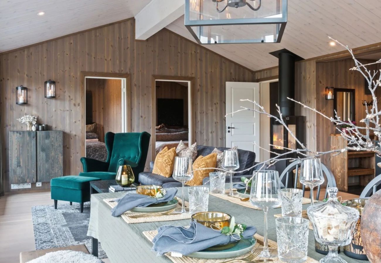 Hytte i Gol - Solglimt, mountain cabin in Golsfjellet with jacuzzi