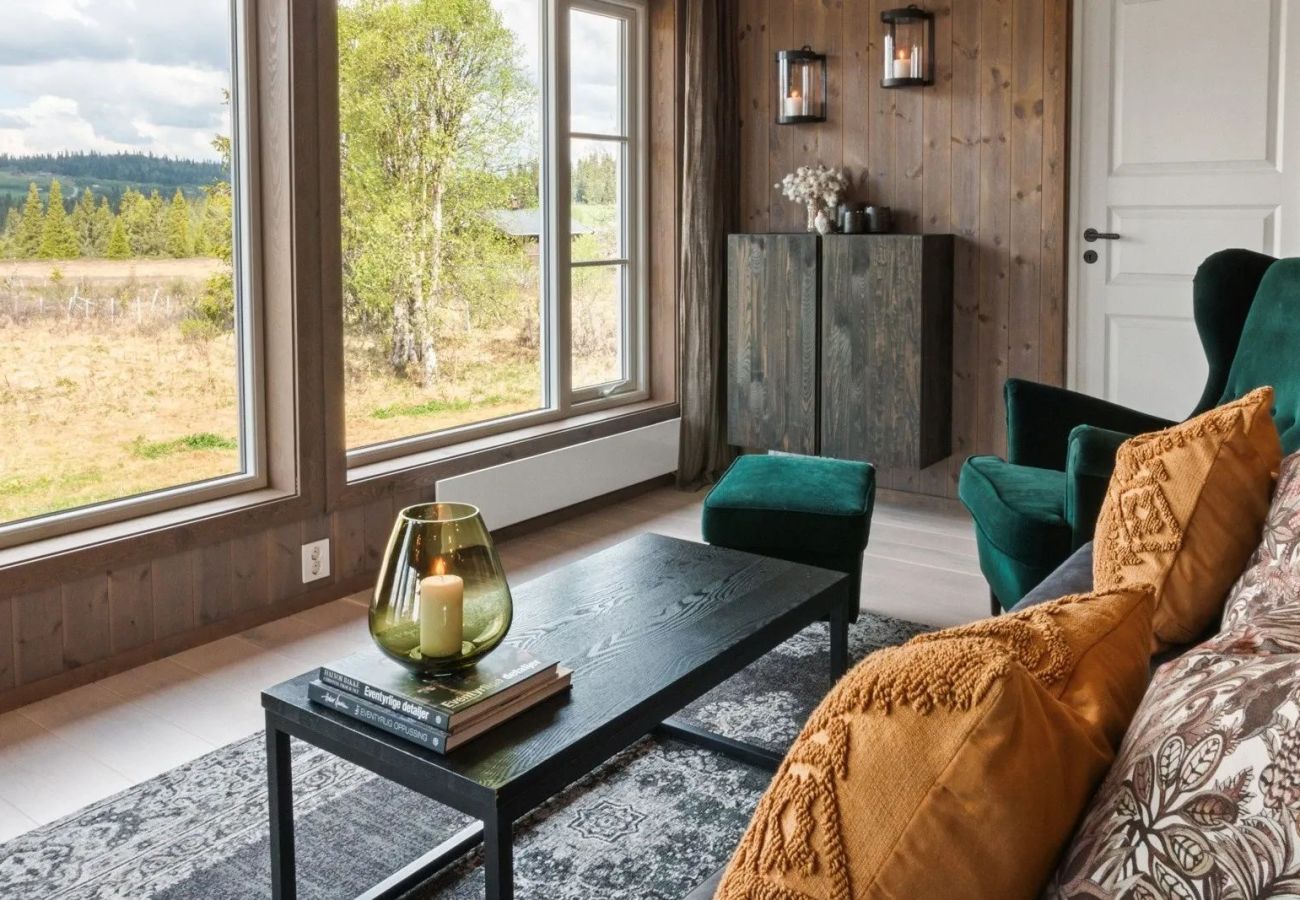 Hytte i Gol - Solglimt, mountain cabin in Golsfjellet with jacuzzi