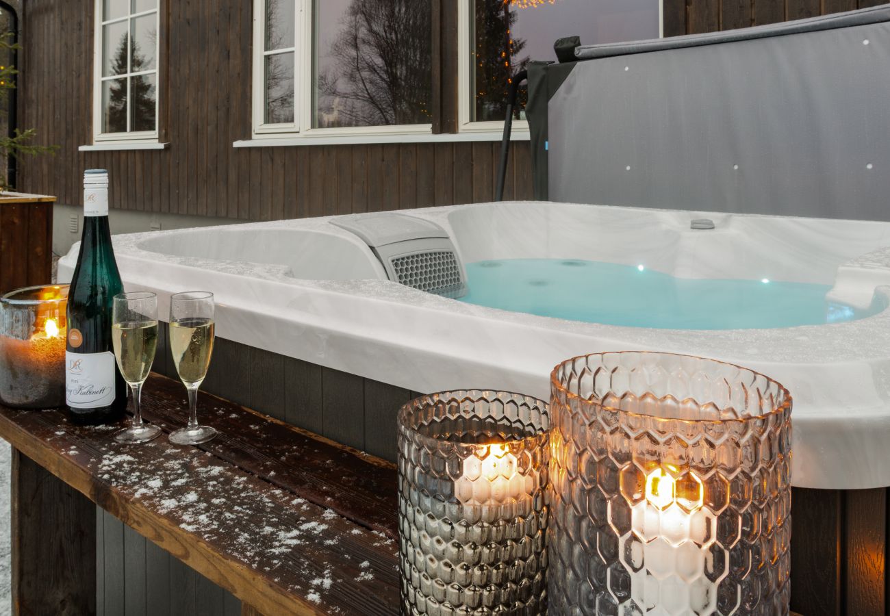 Hytte i Gol - Solglimt, mountain cabin in Golsfjellet with jacuzzi