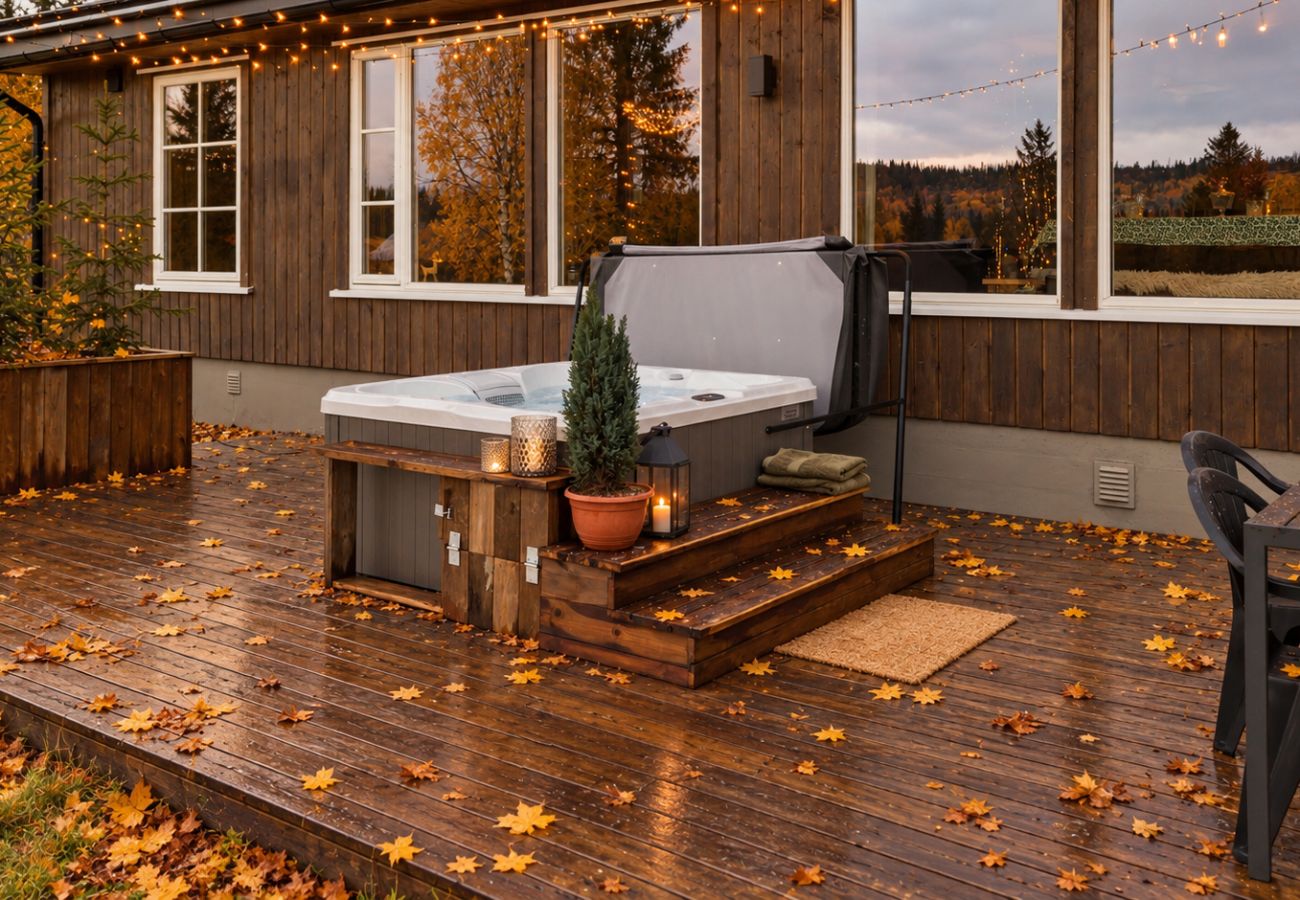 Hytte i Gol - Solglimt, cabin in Golsfjellet with jacuzzi
