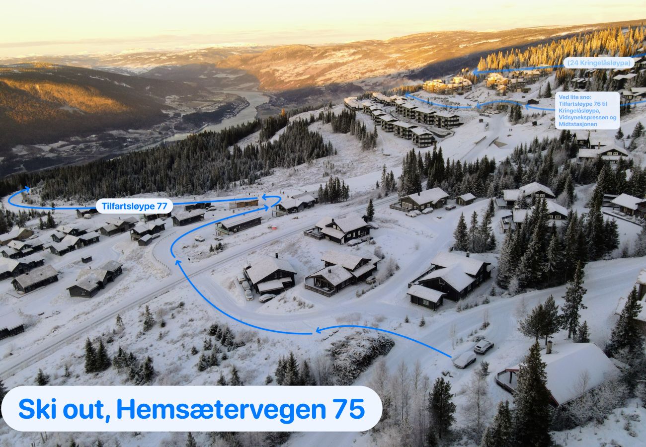 Hytte i Øyer - Flott familiehytte midt i Hafjell med ski in ski out