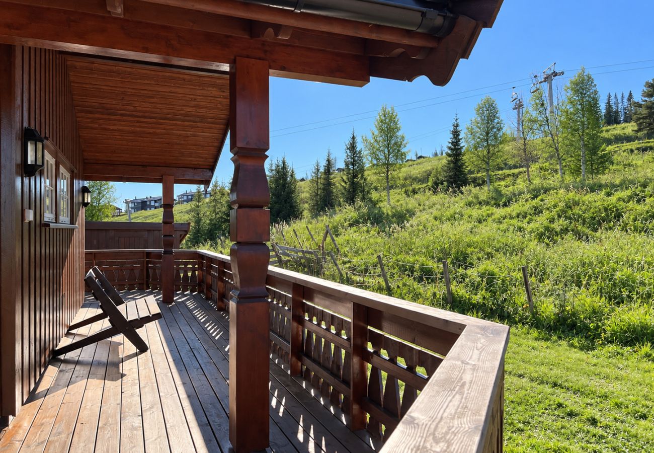 Hytte i Gol - Fredelig hytte i alpinbakken med sauna på Golsfjellet